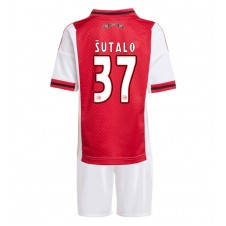 Ajax Josip Sutalo #37 Hjemmedraktsett Barn 2025-26 Kortermet (+ korte bukser)